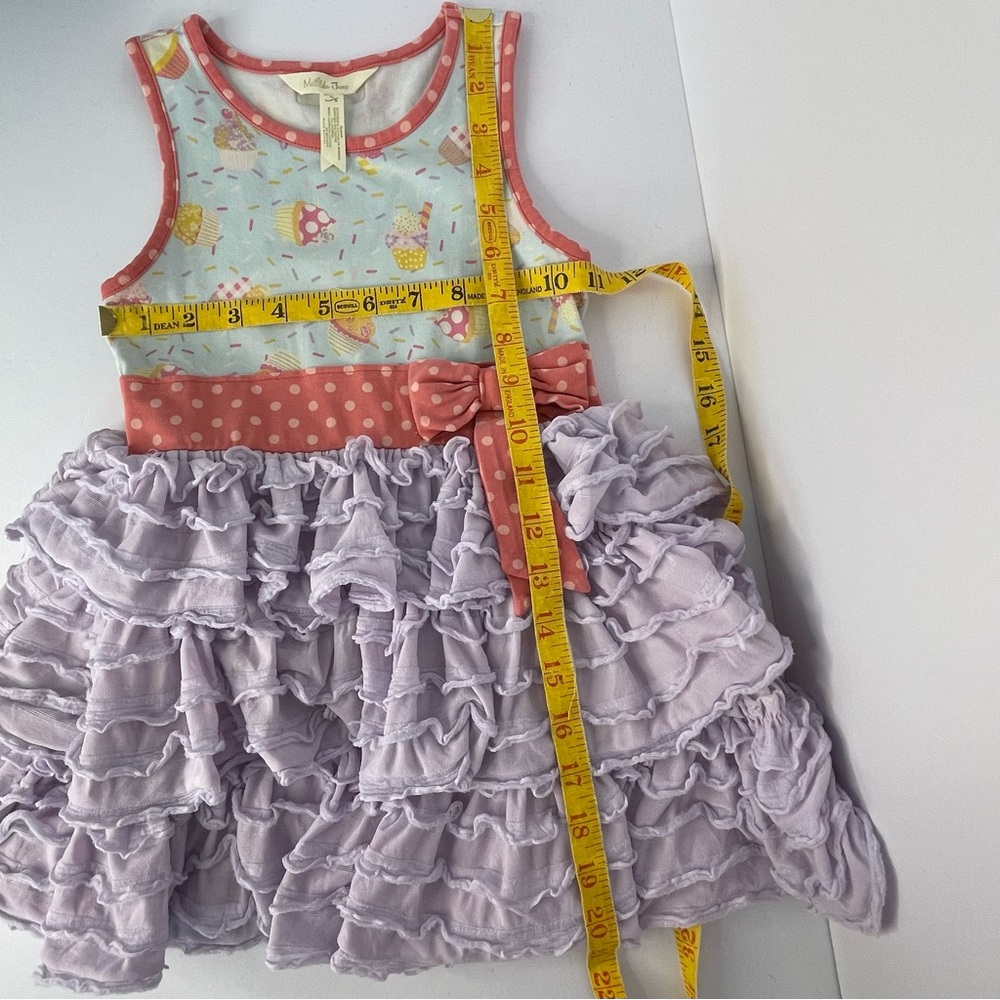 Matilda Jane Girls Brilliant Daydream Lets Eat Cake Cupcake Sundress Size 4 - Picture 10 of 10